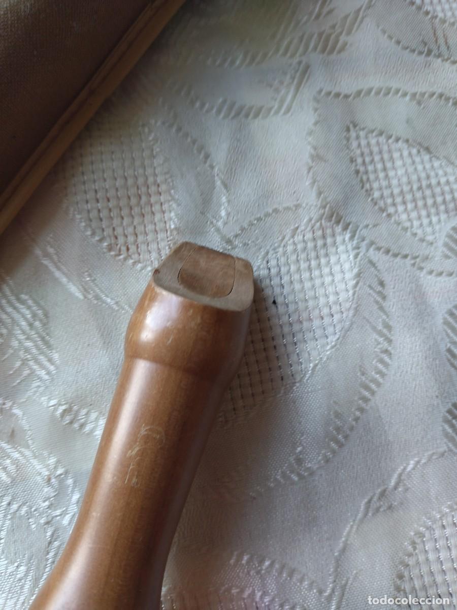 Instrumentos musicales: Flauta dulce de madera con funda. - Foto 7