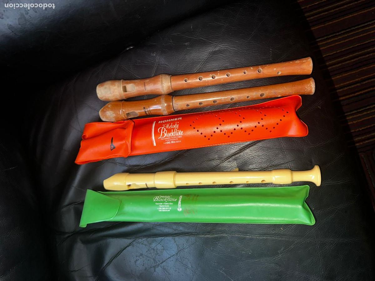 Instrumentos musicales: 3 flautas honner melody madera plastico - Foto 1