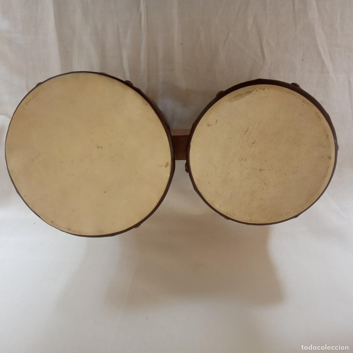 Instrumentos musicales: Bong&oacute; de los a&ntilde;os 70 de madera - Foto 4