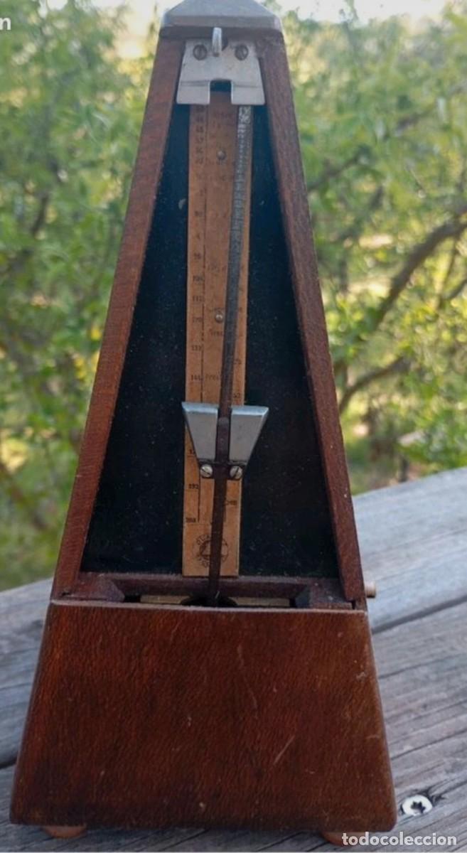 Instrumentos musicales: metr&oacute;nomo antiguo Maelzel - Foto 2