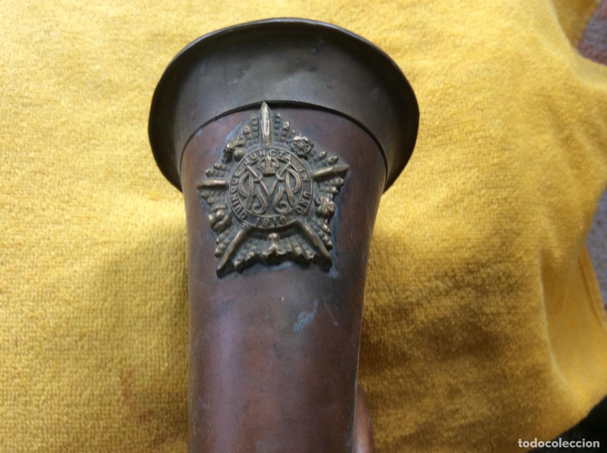 Instrumentos musicales: ANTIGUA CORNETA MILITAR CON CORDON - Foto 1