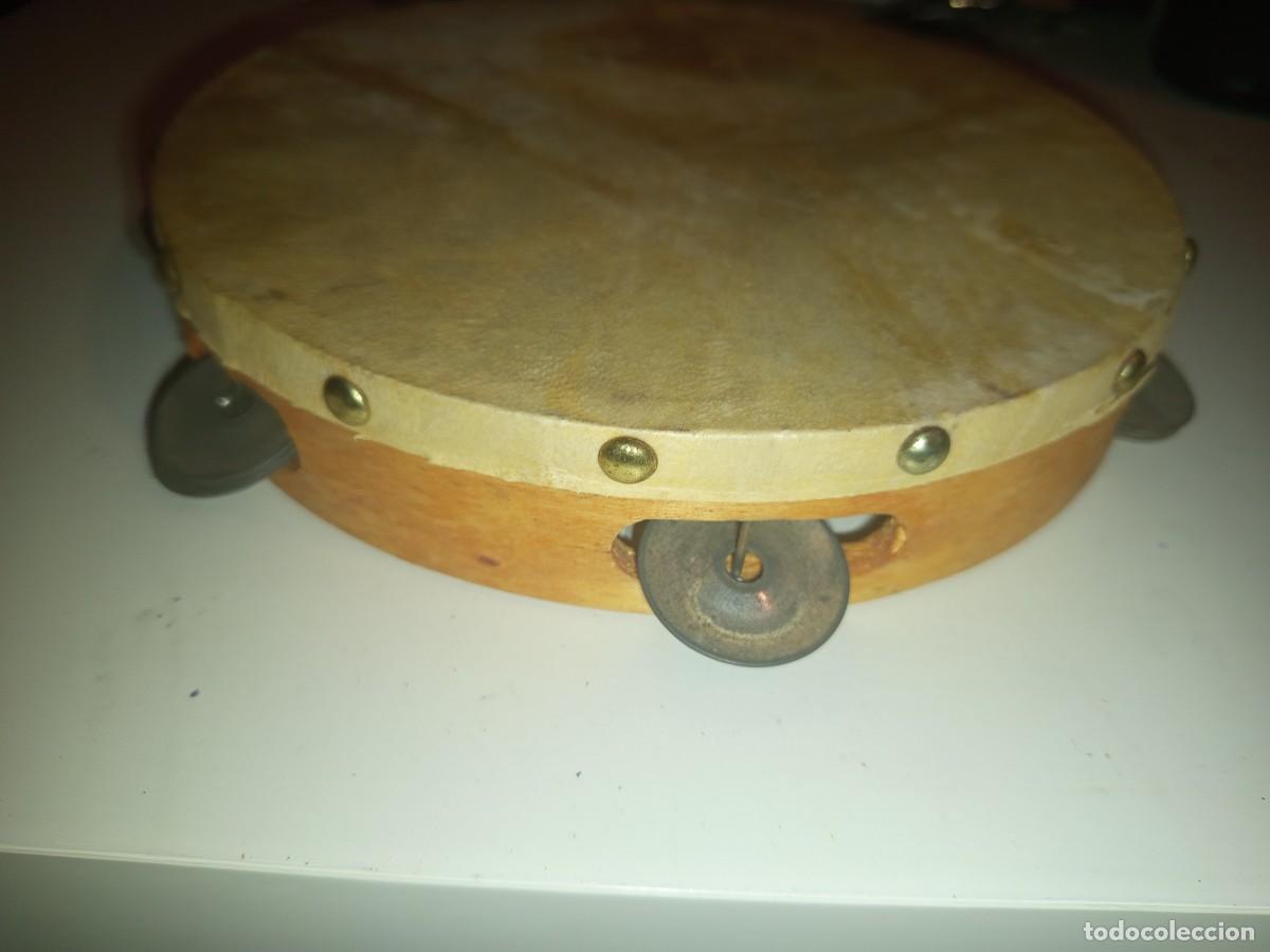 Instrumentos musicales: Antigua pandereta original - Foto 2