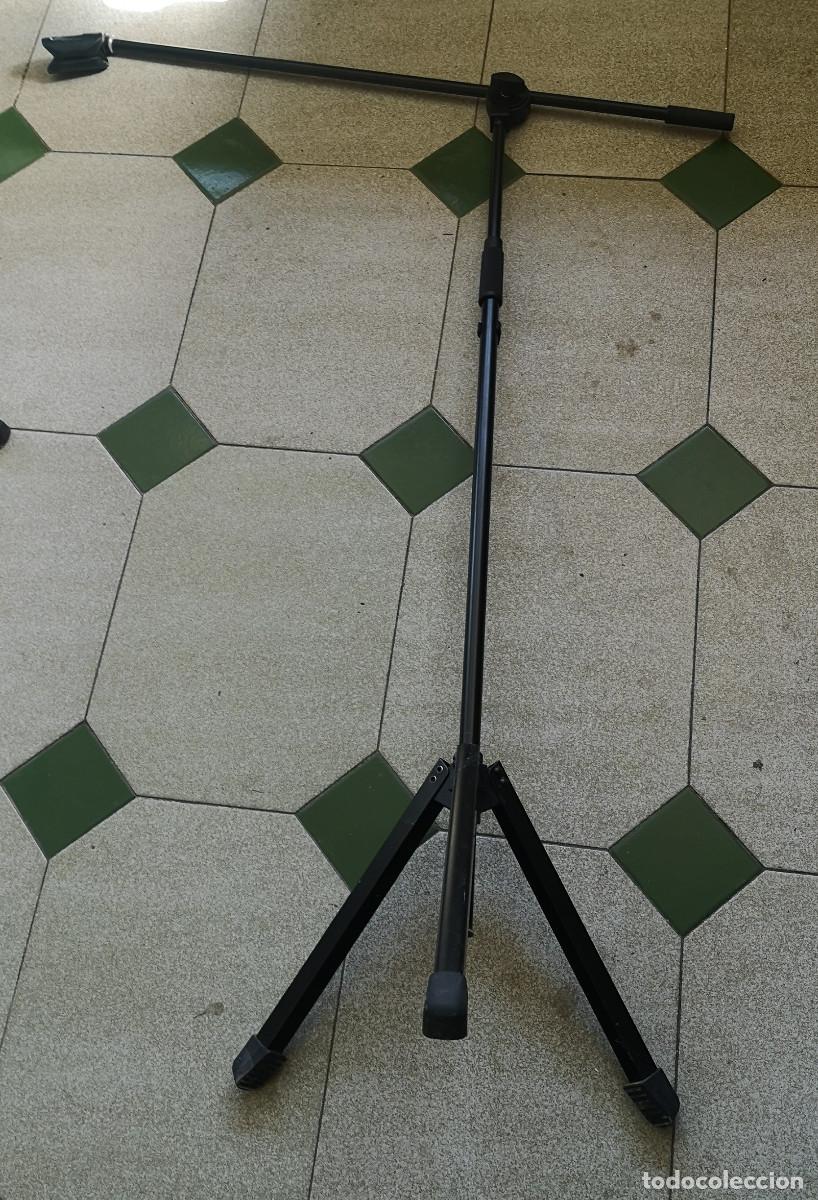 Instrumentos musicales: PIE TRIPODE PARA MICROFONO EXTENSIBLE PLEGABLE - Con cabezal para micro - Foto 2