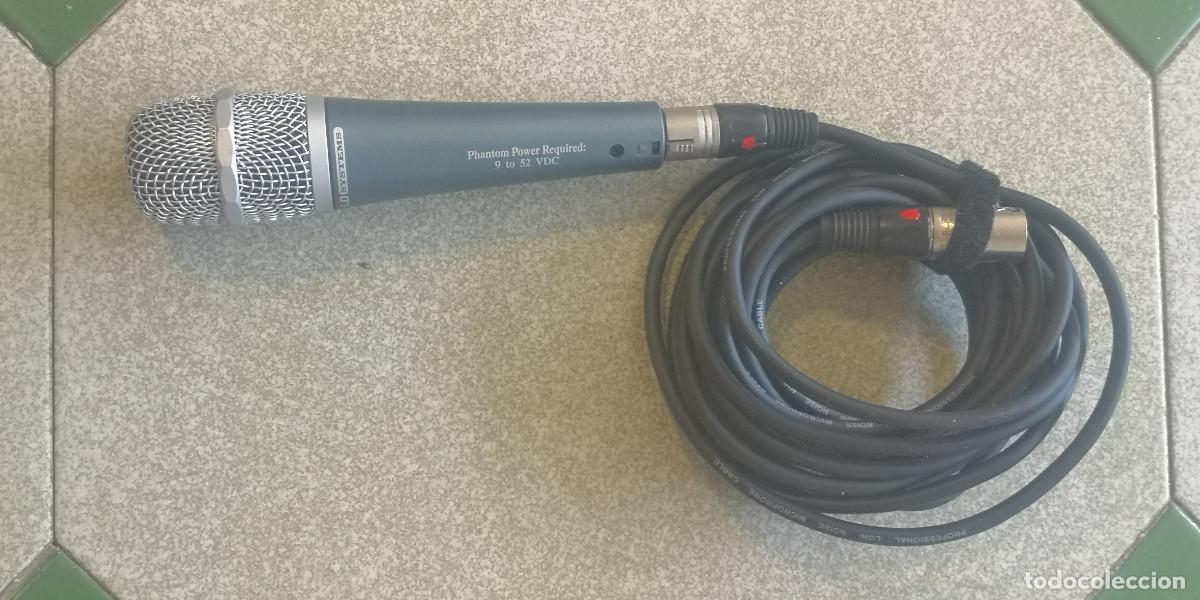 Instrumentos musicales: MICROFONO PROFESIONAL LD SYSYEMS con cable y conector. - Foto 1