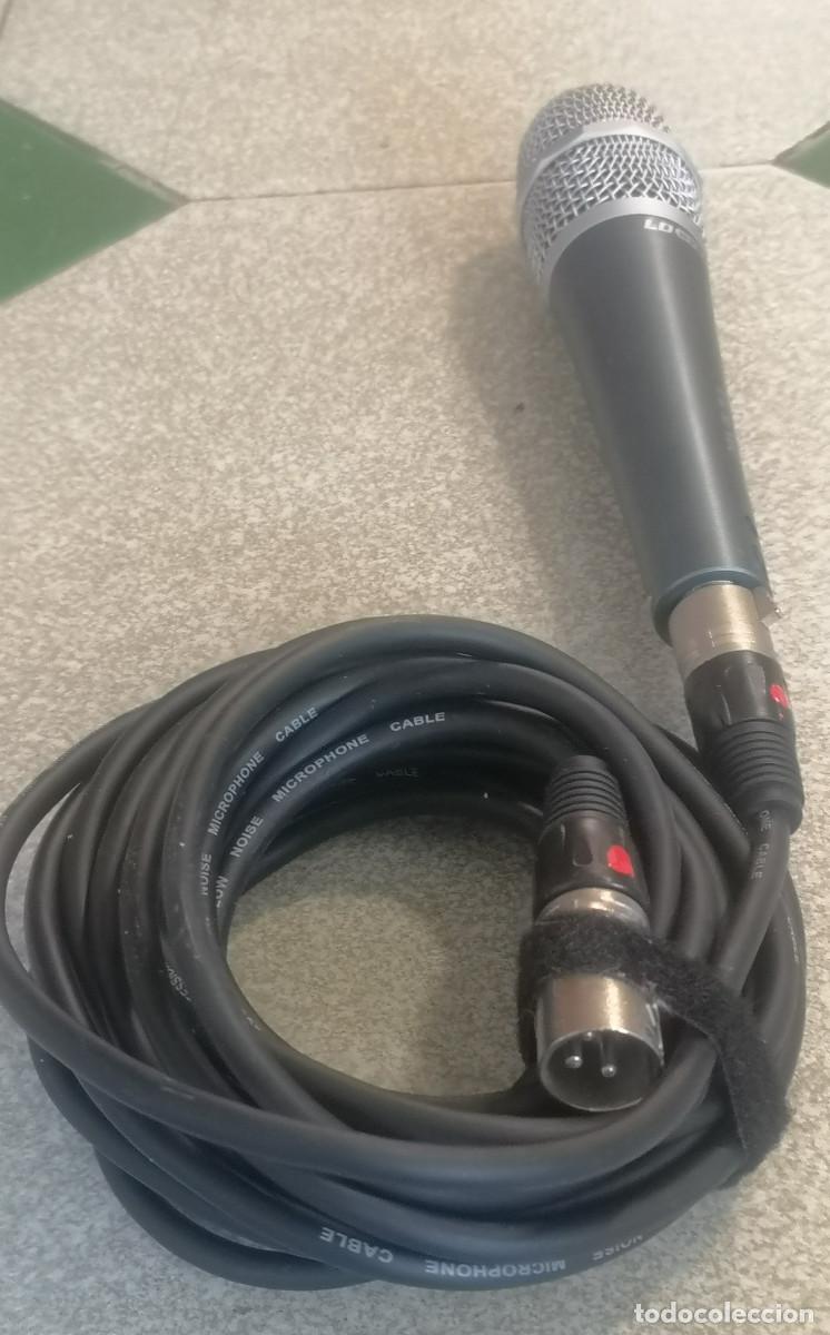 Instrumentos musicales: MICROFONO PROFESIONAL LD SYSYEMS con cable y conector. - Foto 3