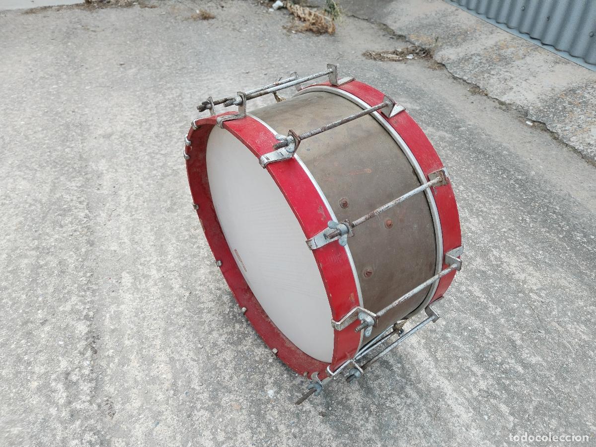 Instrumentos musicales: antiguo tambor de lat&oacute;n percusi&oacute;n - Foto 2