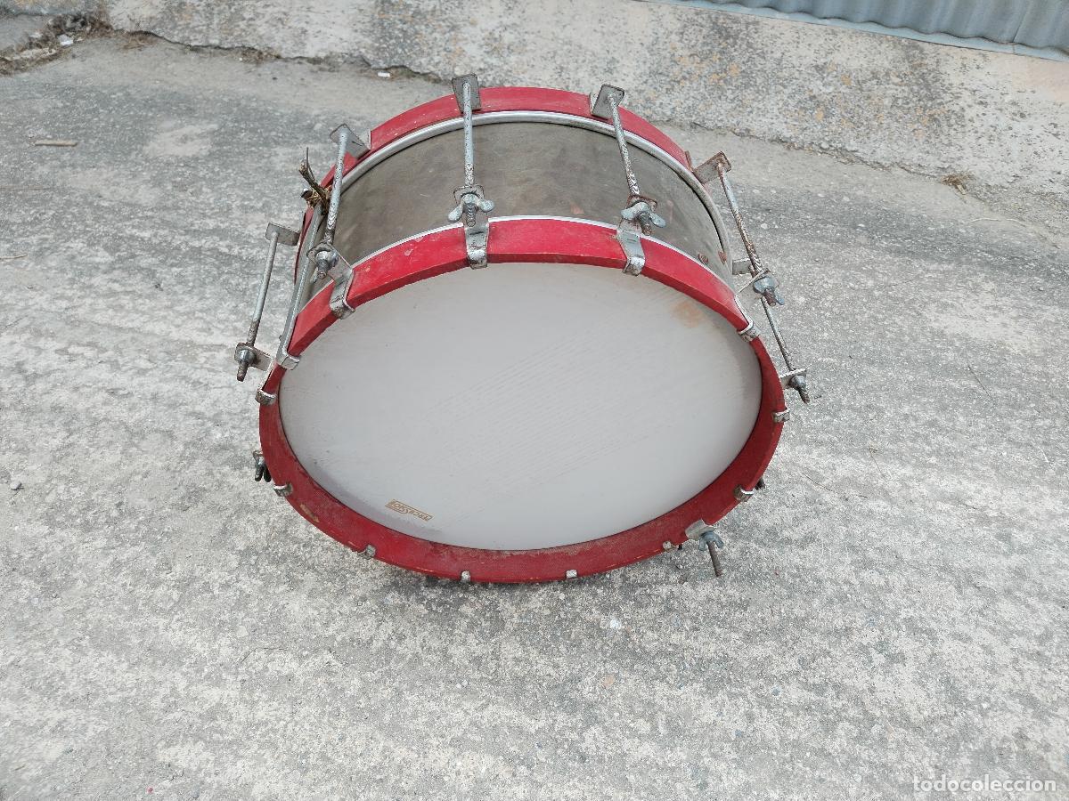 Instrumentos musicales: antiguo tambor de lat&oacute;n percusi&oacute;n - Foto 6