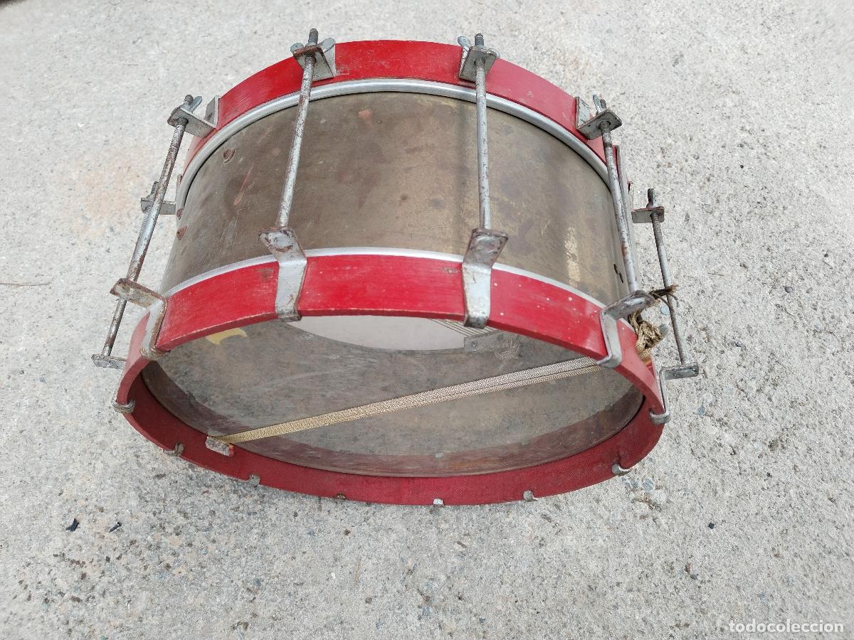 Instrumentos musicales: antiguo tambor de lat&oacute;n percusi&oacute;n - Foto 10