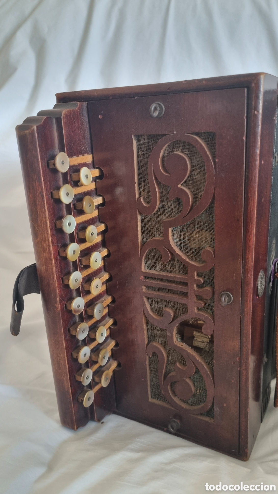 Instrumentos musicales: Acordeon New Phono antiguo - Foto 3