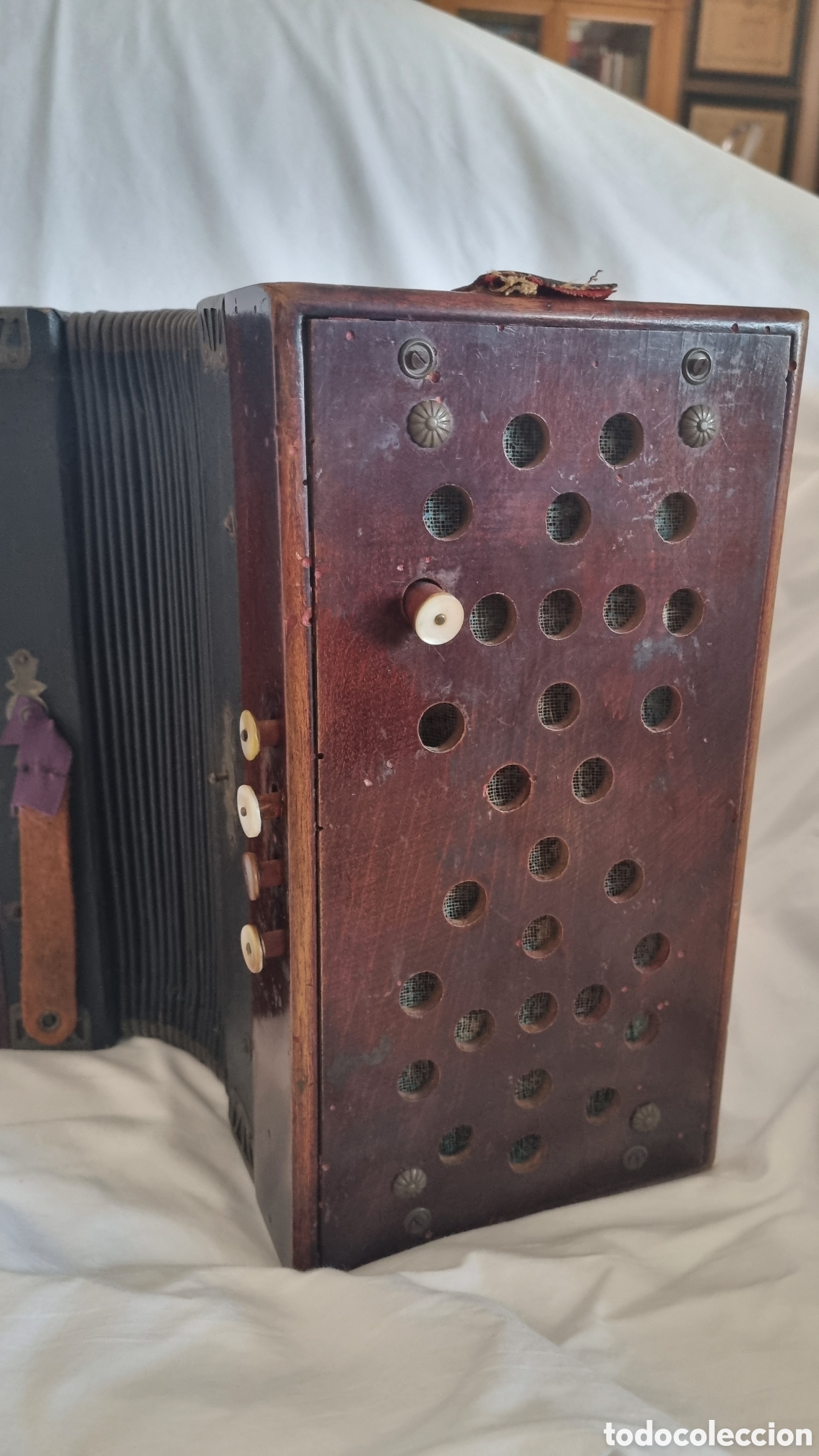 Instrumentos musicales: Acordeon New Phono antiguo - Foto 4