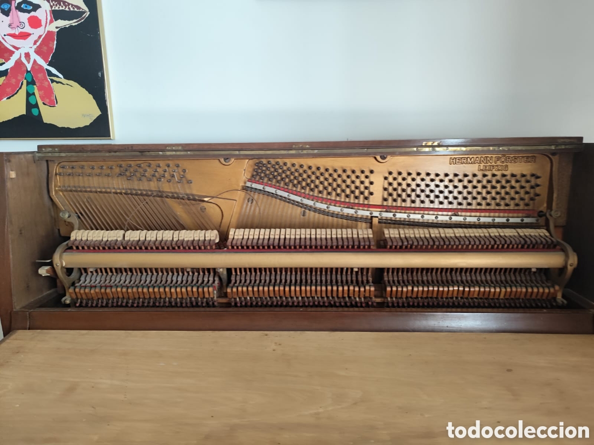 Instrumentos musicales: Piano de pared antiguo - Foto 5