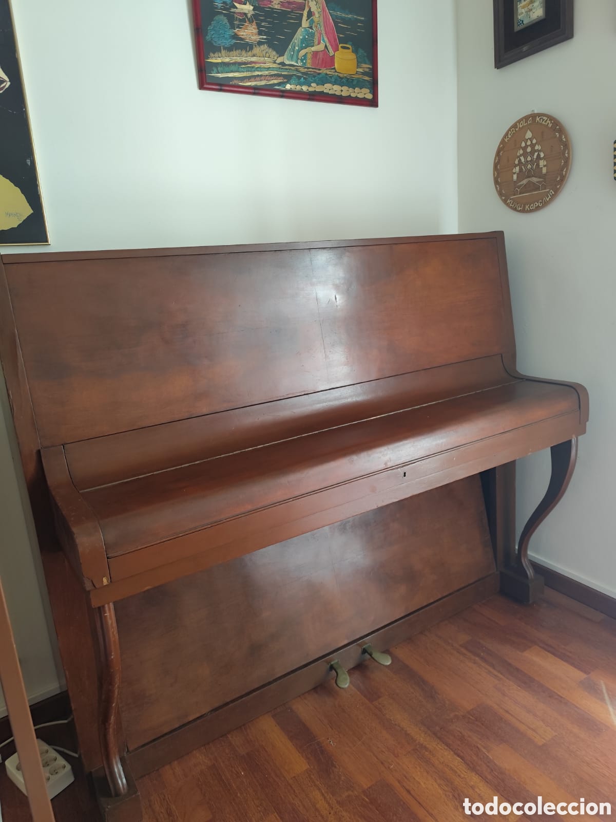 Instrumentos musicales: Piano de pared antiguo - Foto 8