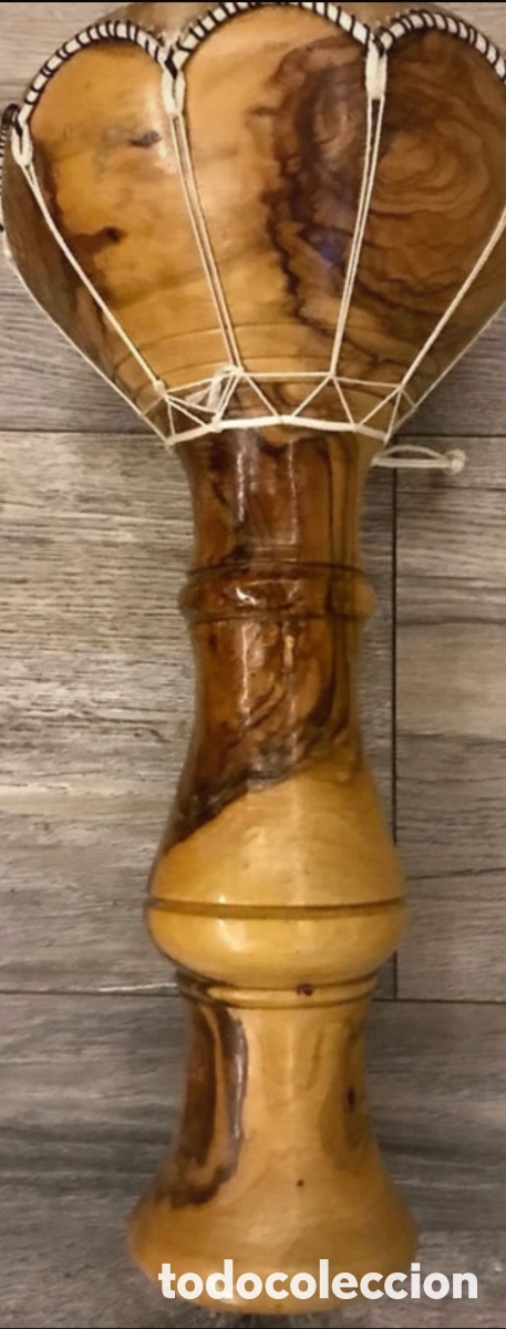 Instrumentos musicales: Timbal artesano de madera y piel de cabra - Foto 3
