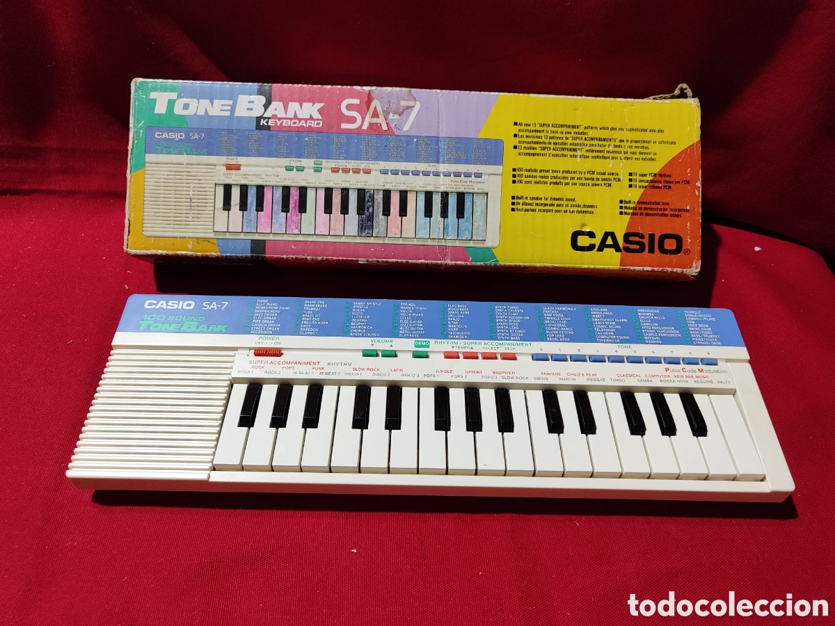 Instrumentos musicales: Piano Casio Tone bank SA - 7 FUNCIONANDO - Foto 1