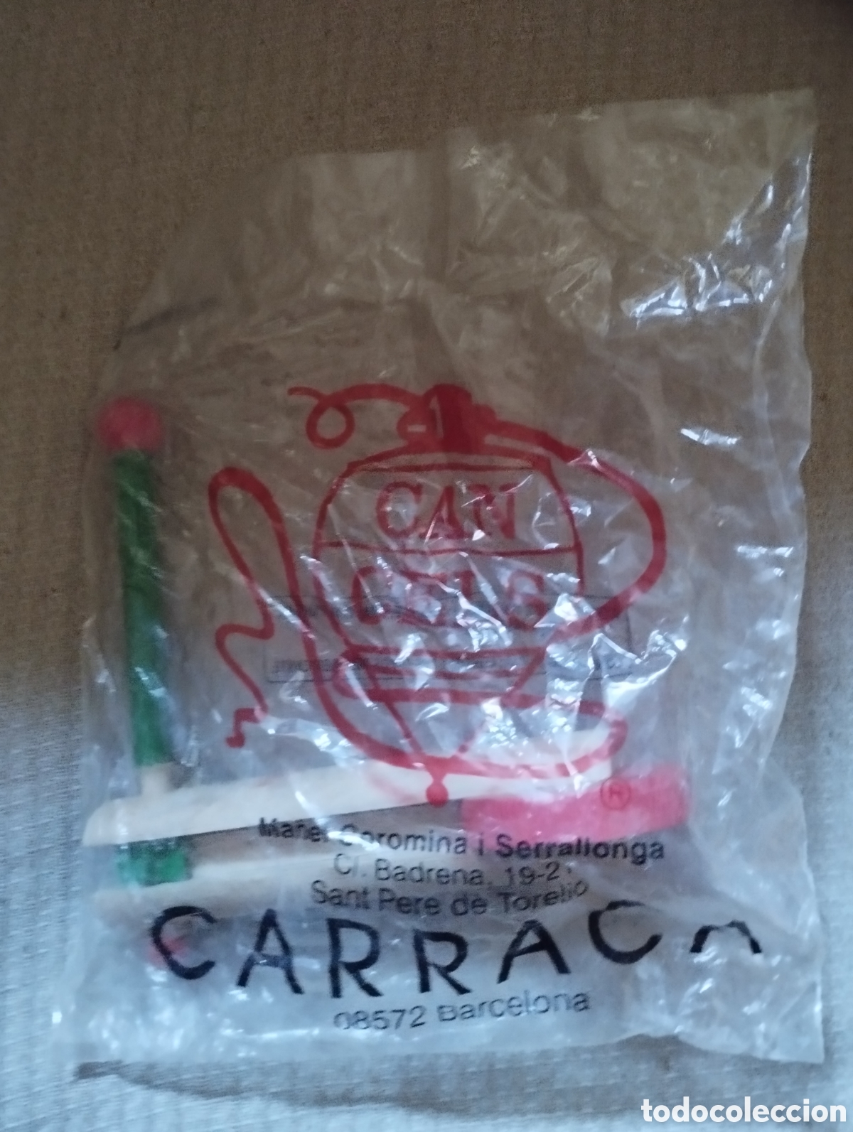 Instrumentos musicales: ANTIGUA CARRACA EN SU BOLSA SIN ABRIR - Foto 1