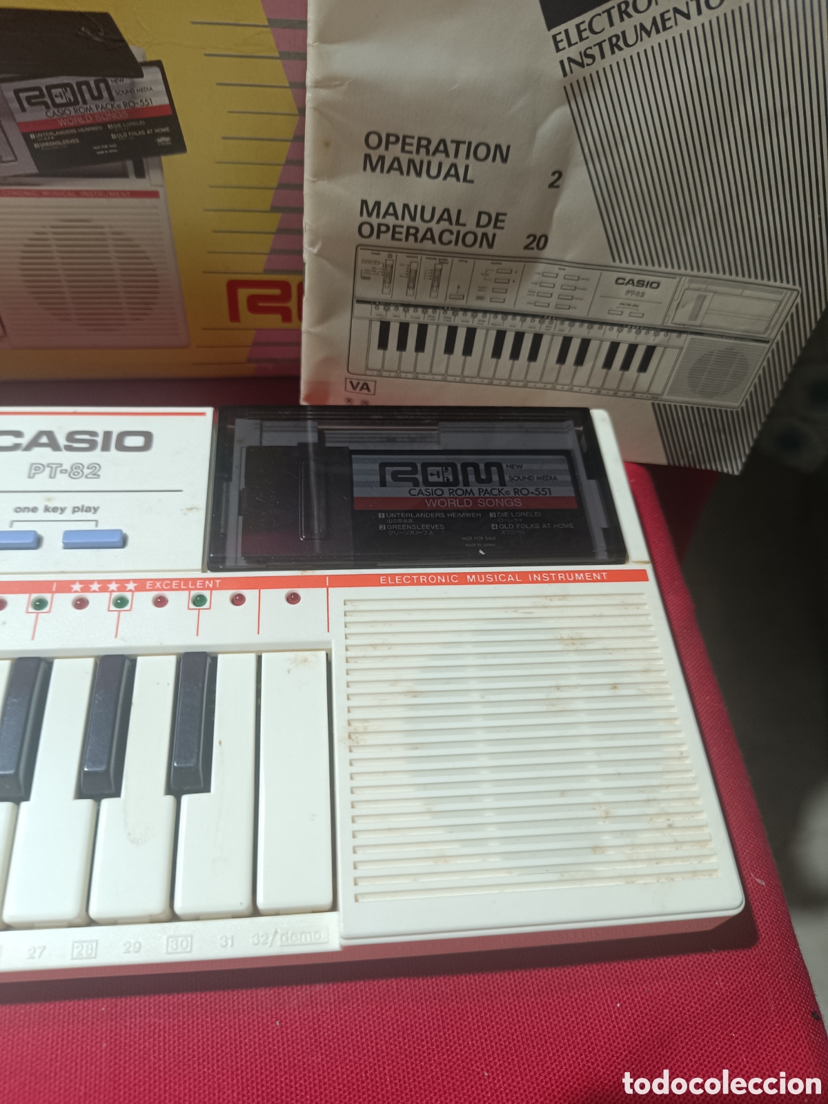 Instrumentos musicales: &Oacute;rgano electr&oacute;nico Casio PT - 82 FUNCIONANDO con caja e instrucciones - Foto 2