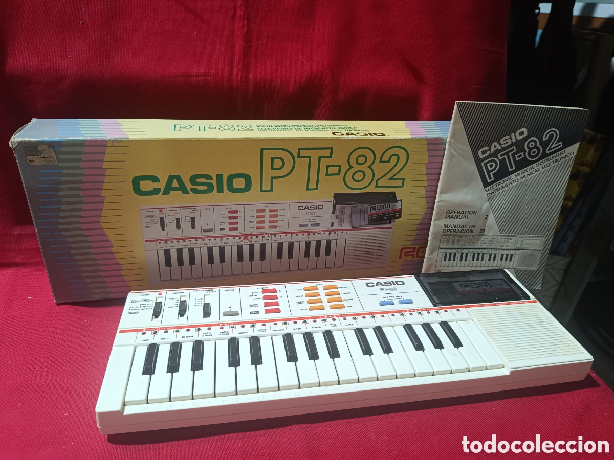 Instrumentos musicales: &Oacute;rgano electr&oacute;nico Casio PT - 82 FUNCIONANDO con caja e instrucciones - Foto 1