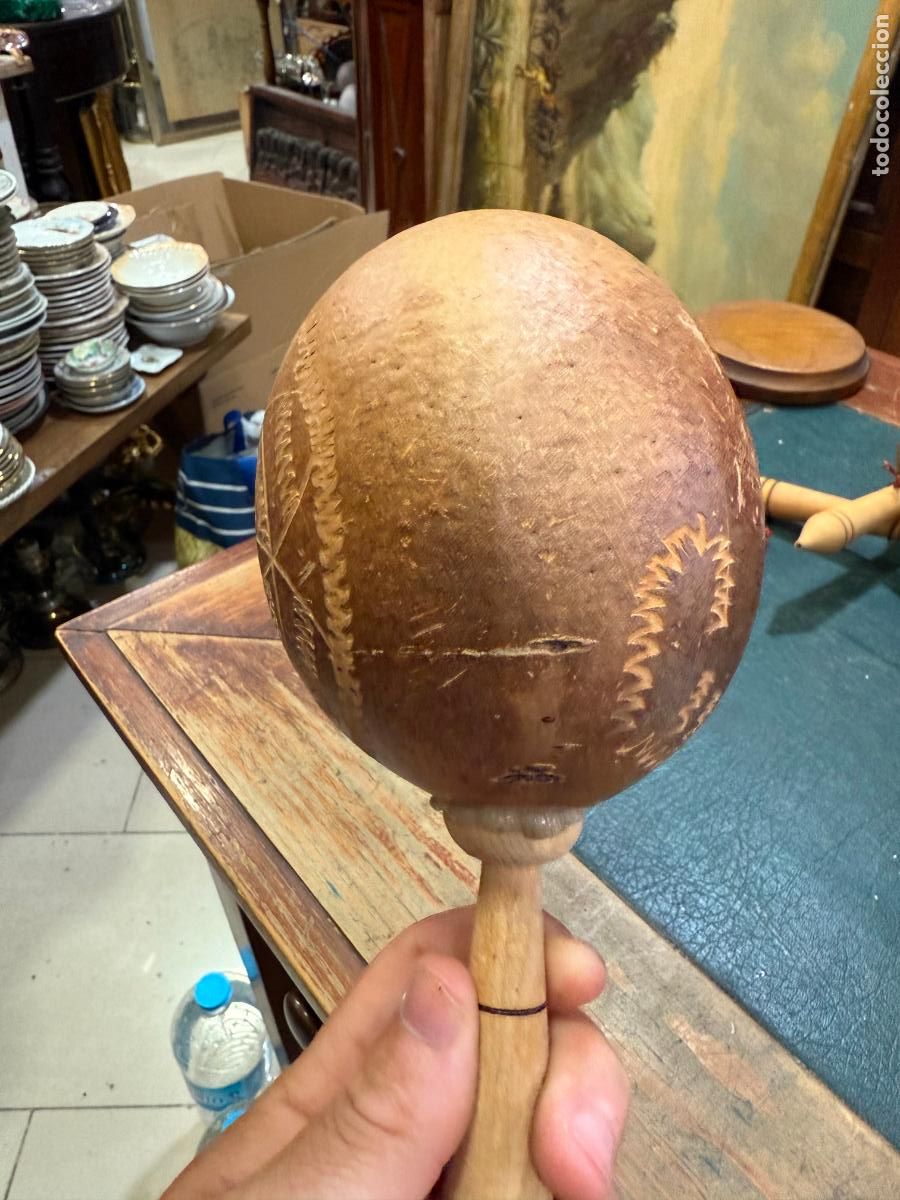 Instrumentos musicales: MARACA HECHA A MANO EN CUBA - MEDIDA 22 CM - Foto 3