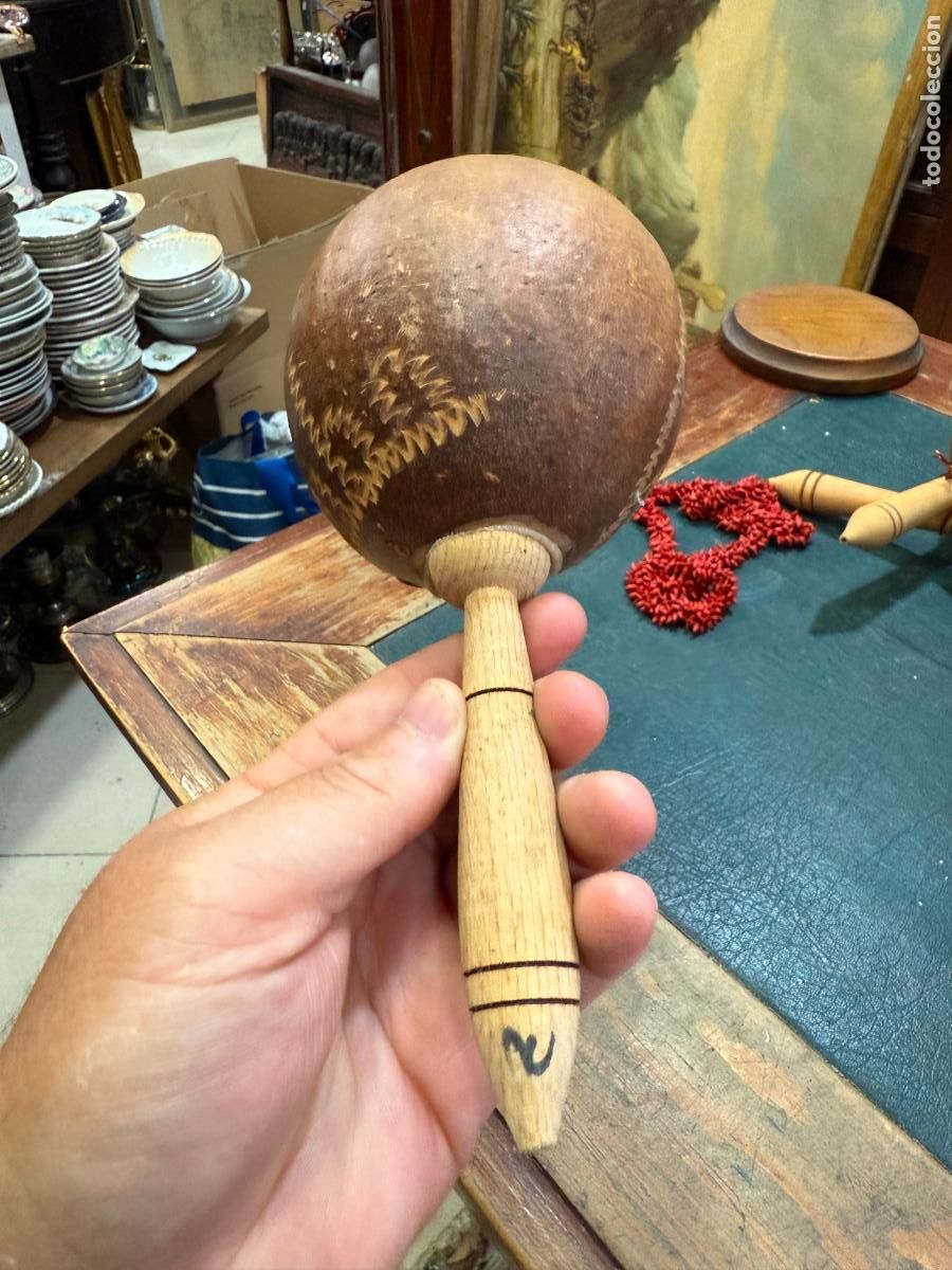 Instrumentos musicales: MARACA HECHA A MANO EN CUBA - MEDIDA 22 CM - Foto 6