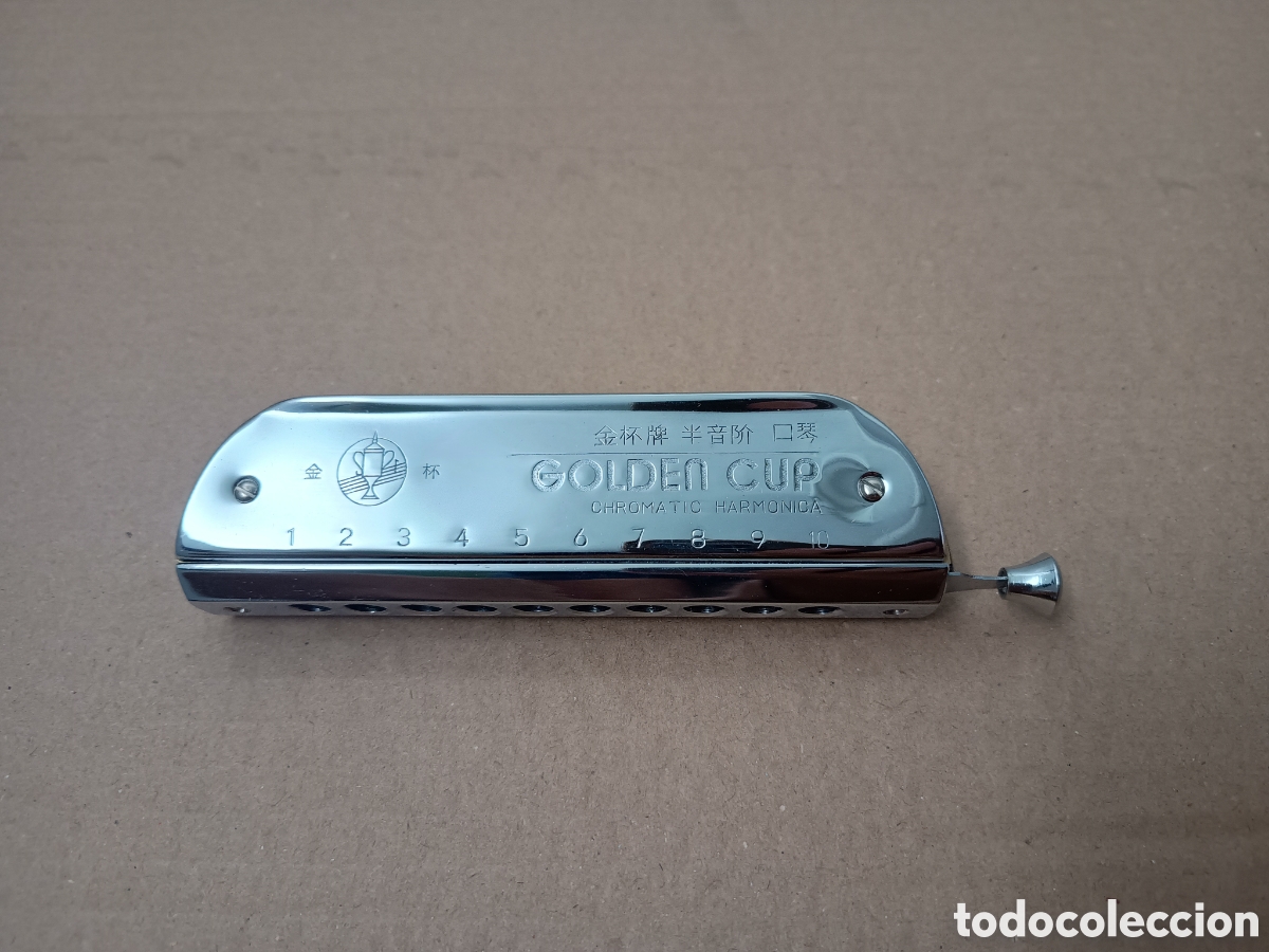 Instrumentos musicales: ARM&Oacute;NICA CROM&Aacute;TICA GOLDEN CUP - EN SU CAJA - Foto 2