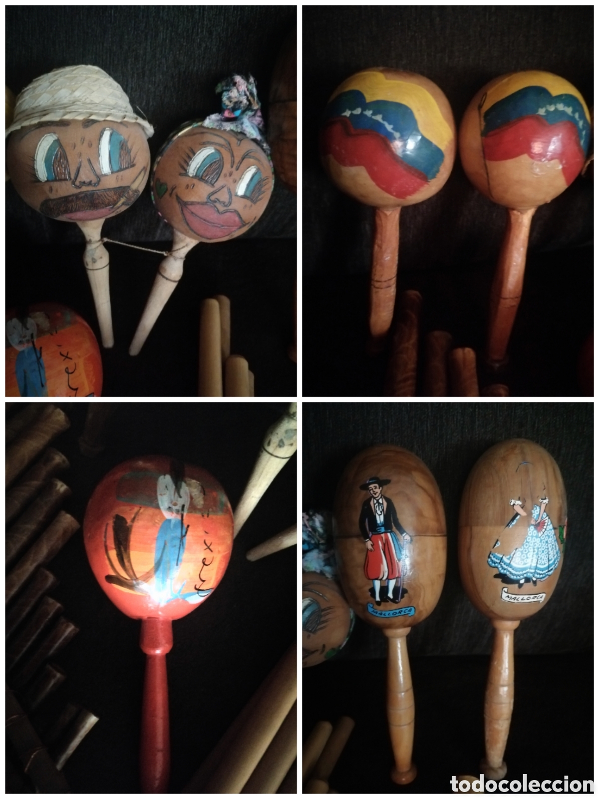 Instrumentos musicales: Maracas colecci&oacute;n antiguas - Foto 1