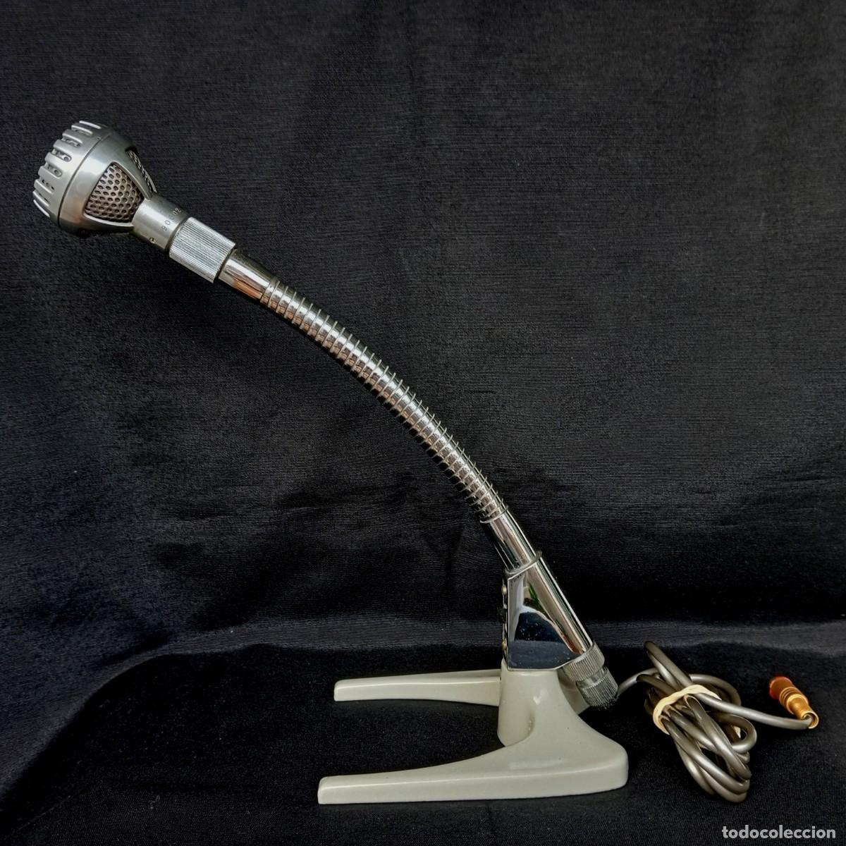 Instrumentos musicales: ANTIGUO MICR&Oacute;FONO FRANC&Eacute;S DE LOS 60 / 70 MELODIUM - Foto 1
