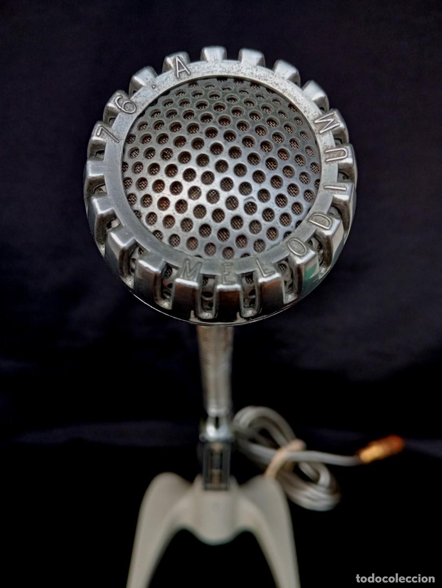 Instrumentos musicales: ANTIGUO MICR&Oacute;FONO FRANC&Eacute;S DE LOS 60 / 70 MELODIUM - Foto 6