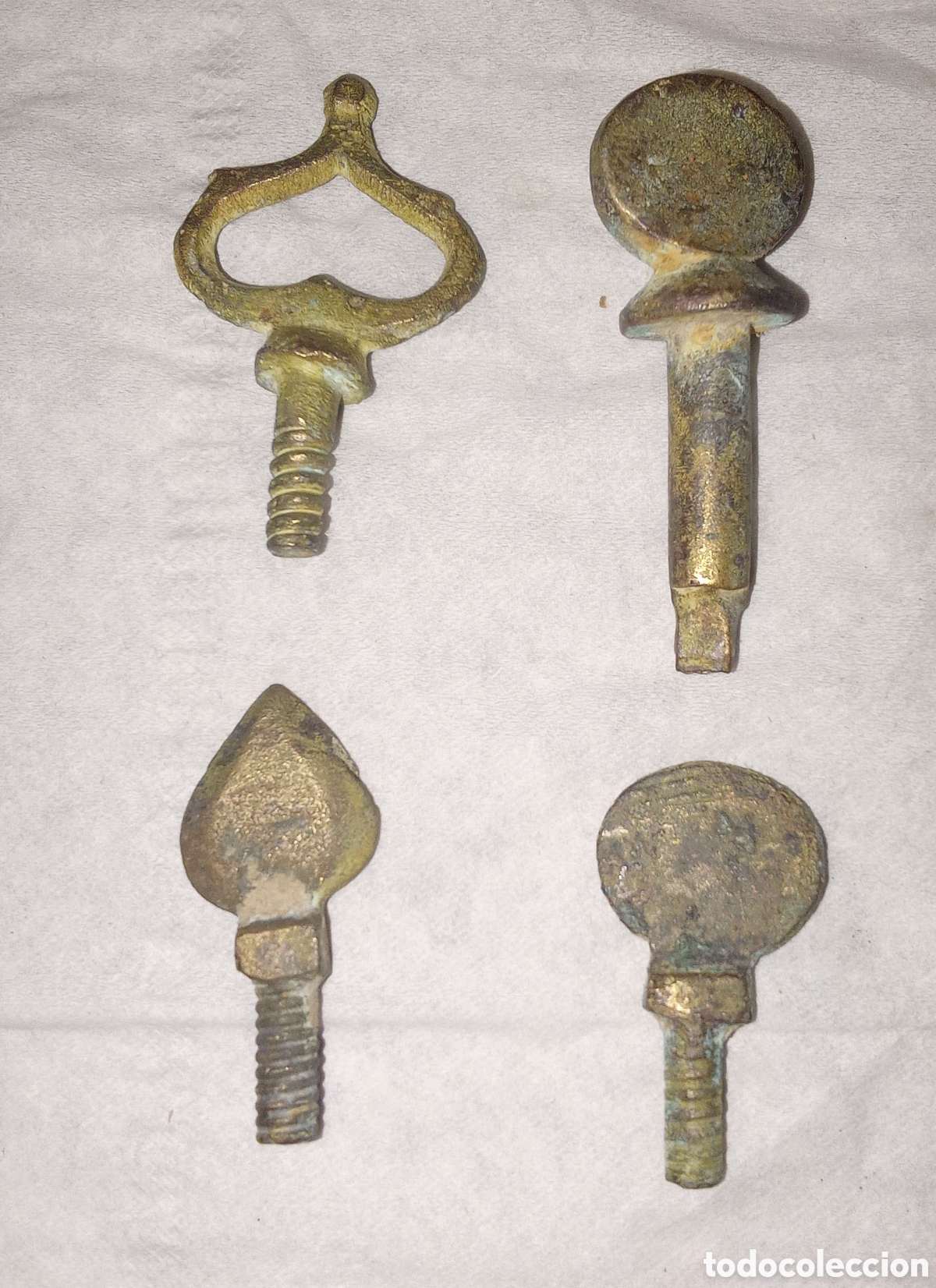 Instrumentos musicales: MANECILLAS ANTIGUAS DE CUERDA DE GUITARRA - Foto 1
