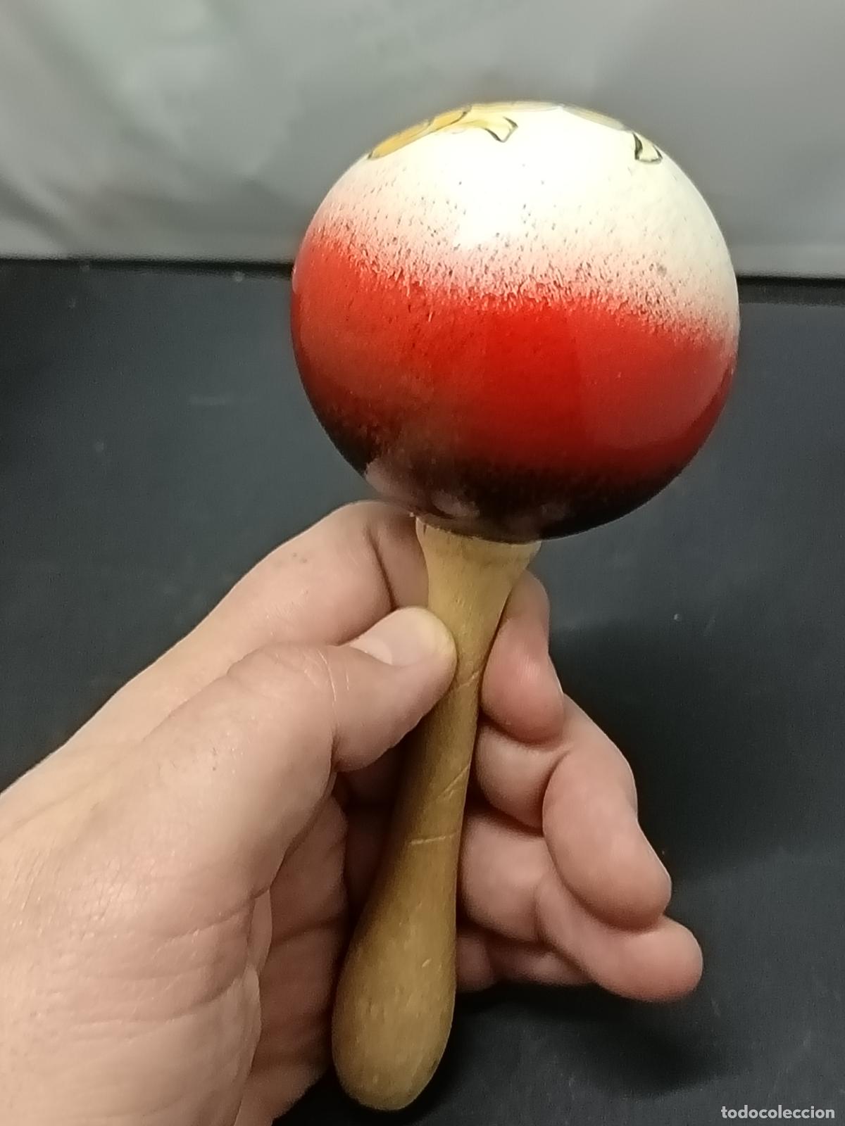 Instrumentos musicales: Maraca de madera. Leer Descripci&oacute;n... - Foto 1