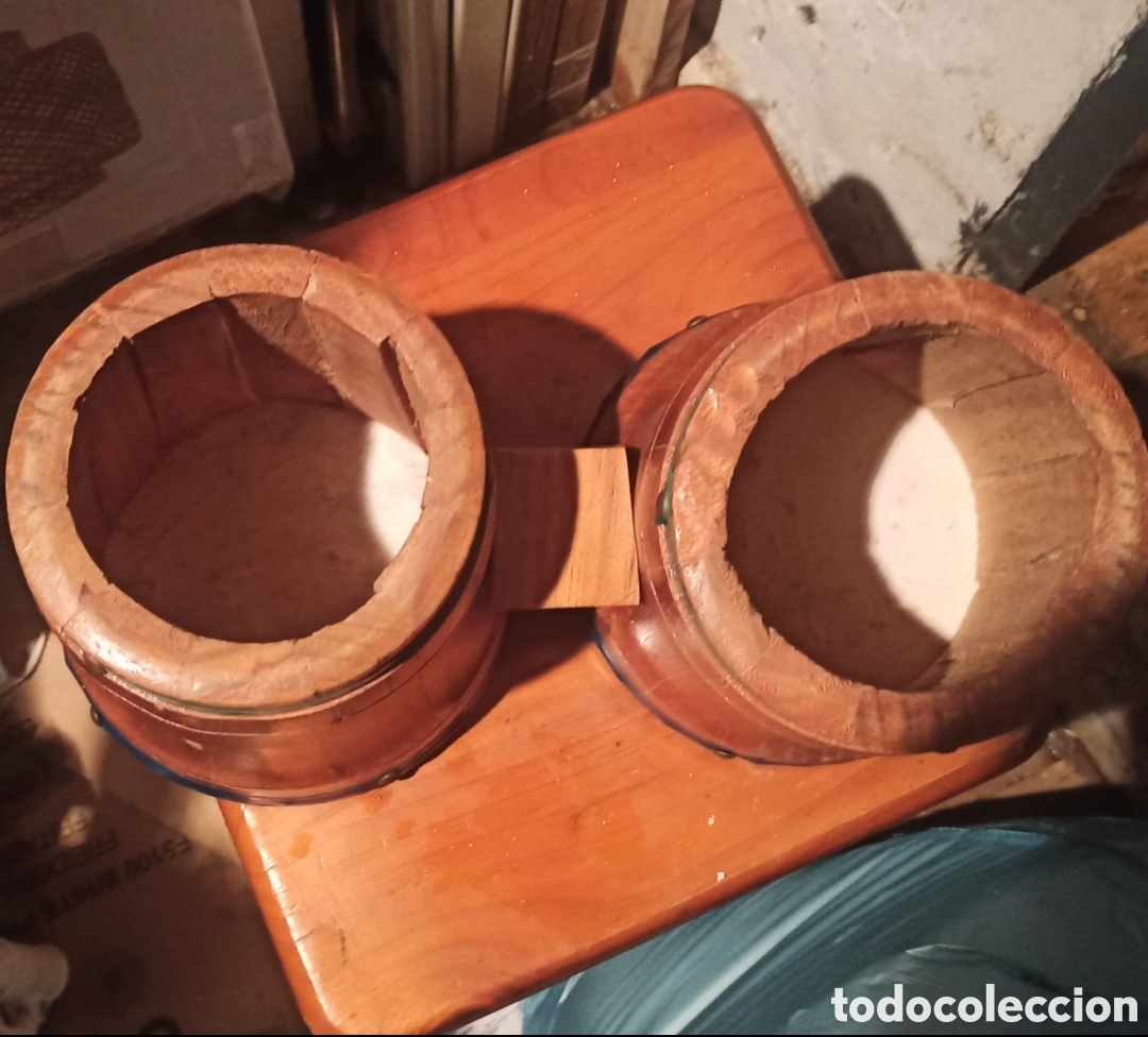 Instrumentos musicales: Bongo de madera a&ntilde;os 70 - Foto 3