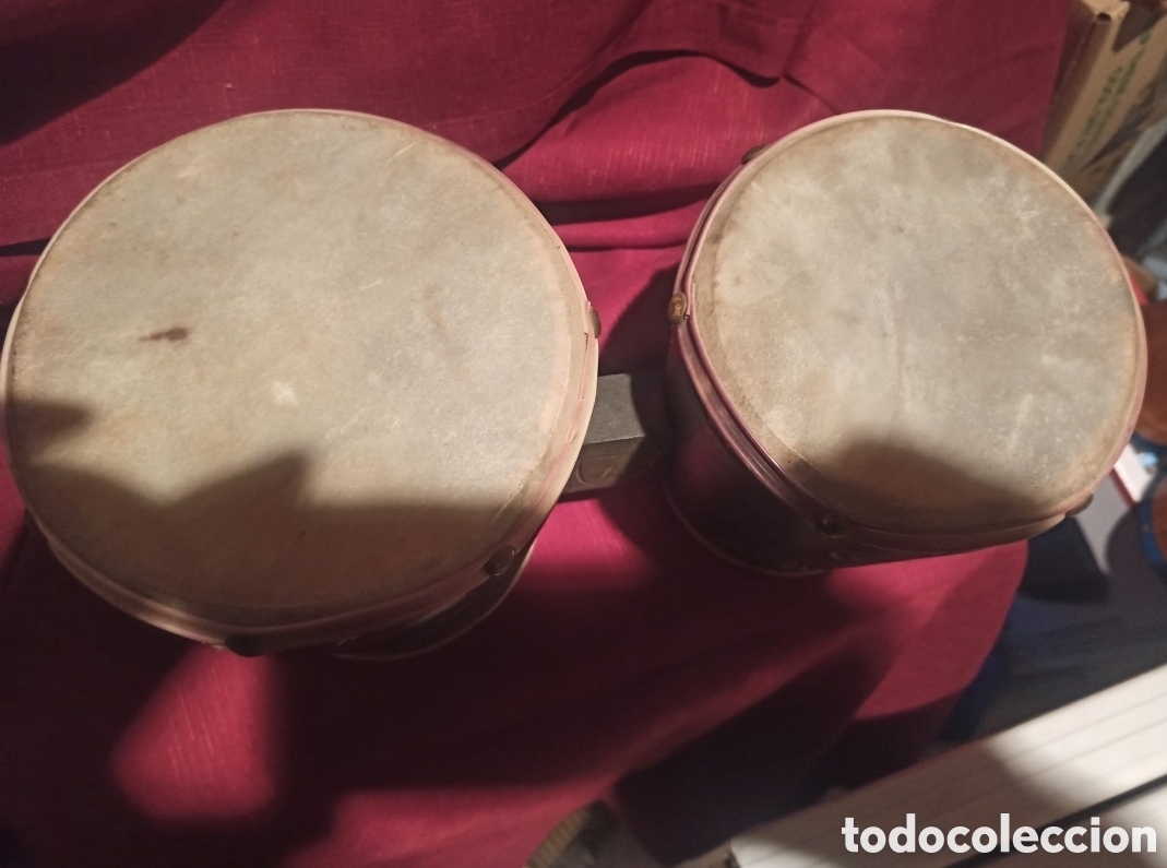 Instrumentos musicales: Bongo africano de madera - Foto 2
