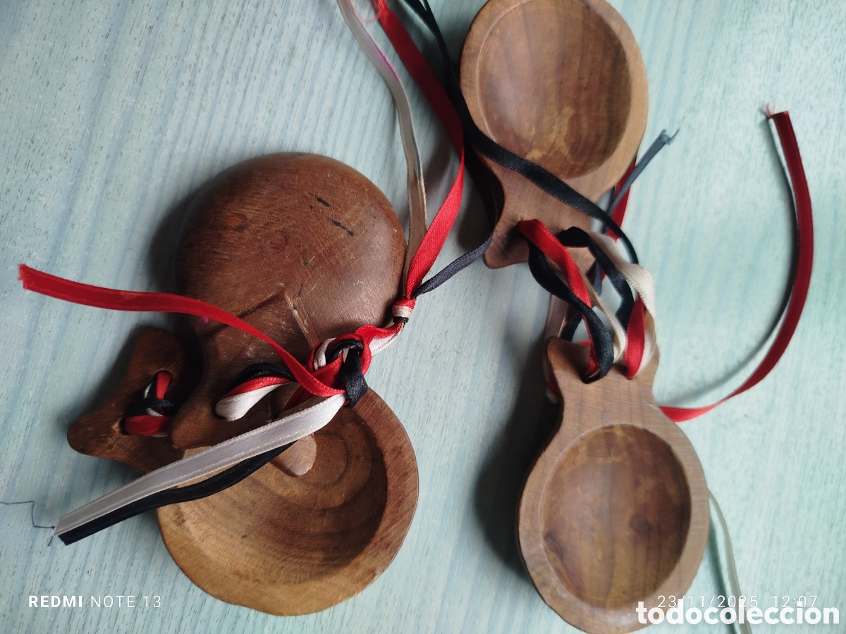 Instrumentos musicales: Casta&ntilde;uelas de casta&ntilde;o - Foto 2