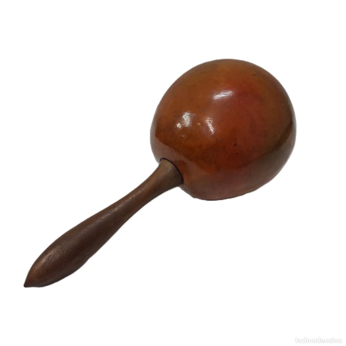 Instrumentos musicales: Wooden Maraca &ndash; Authentic Percussion Instrument - Foto 1