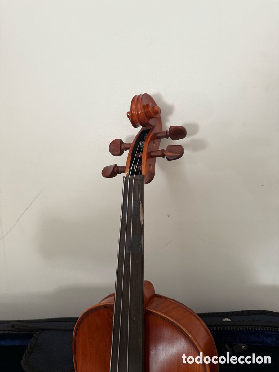 Instrumentos musicales: Viol&iacute;n antiguo de madera con estuche - Foto 5