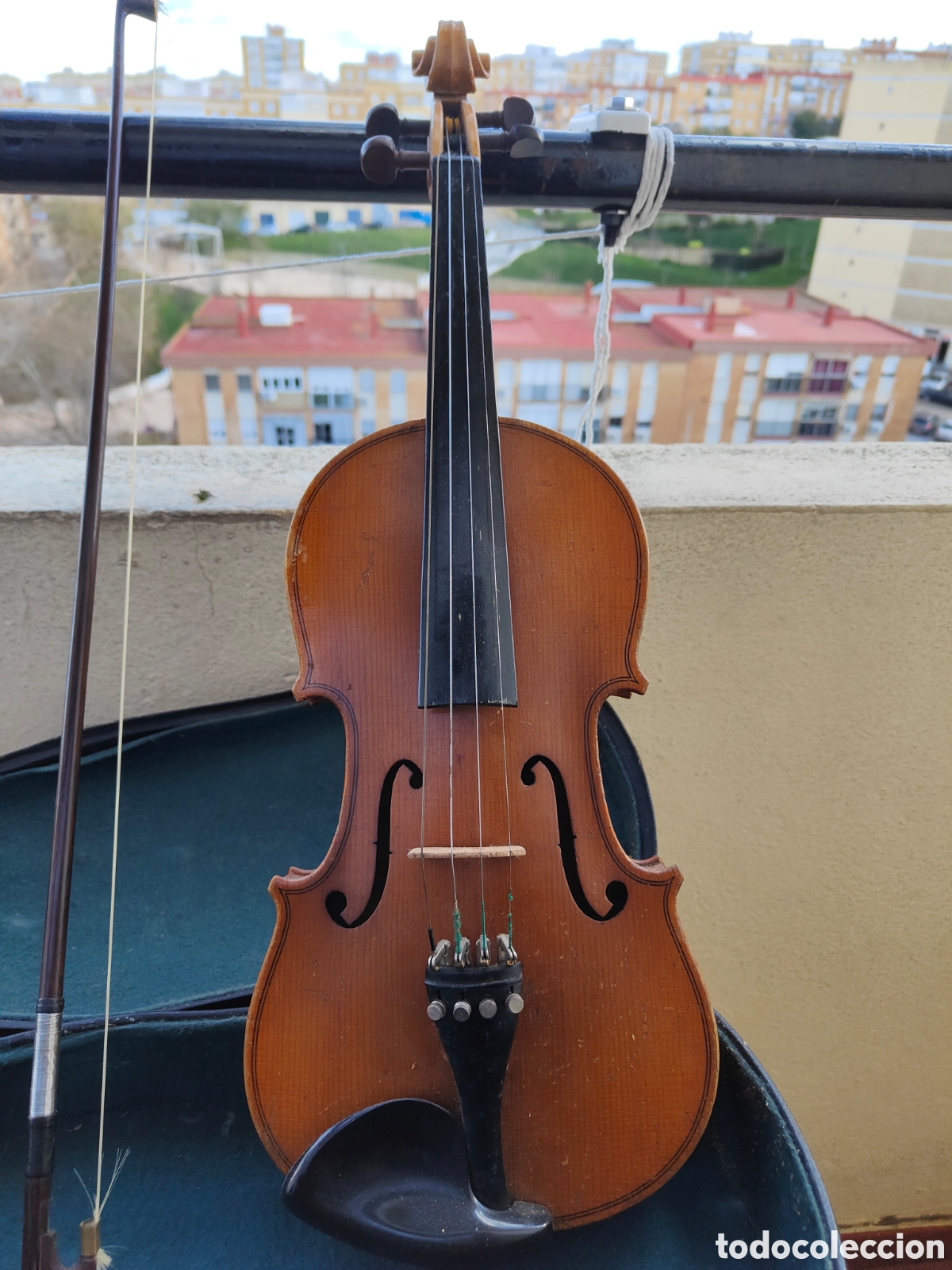 Instrumentos musicales: ANTIGUO VIOLIN EN ESTUCHE - Foto 4