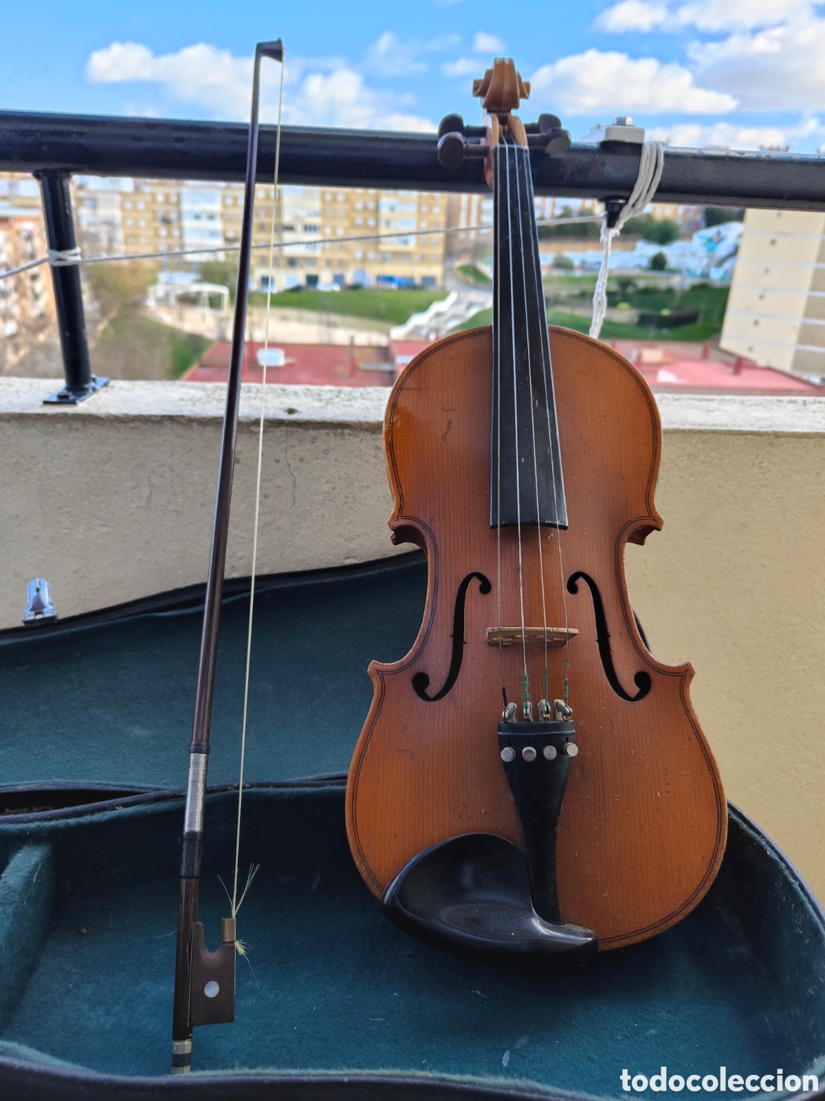Instrumentos musicales: ANTIGUO VIOLIN EN ESTUCHE - Foto 1