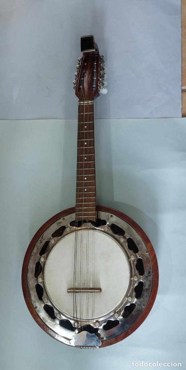Instrumentos musicales: Banjo de madera de arce y marqueter&iacute;a. - Foto 1