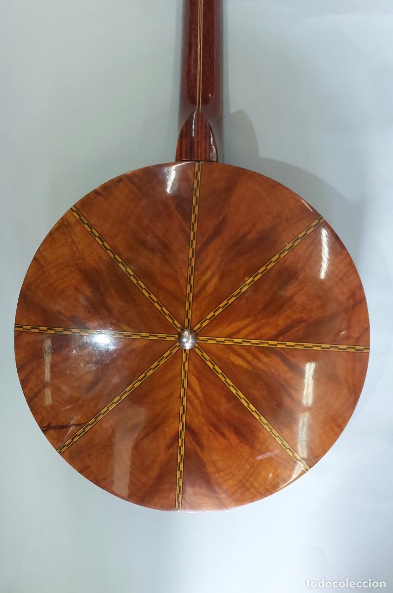 Instrumentos musicales: Banjo de madera de arce y marqueter&iacute;a. - Foto 4