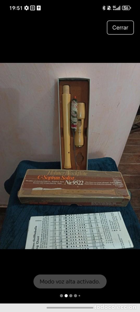 Instrumentos musicales: Flauta Hohner Blockflote de madera de arce canadiense - Foto 2