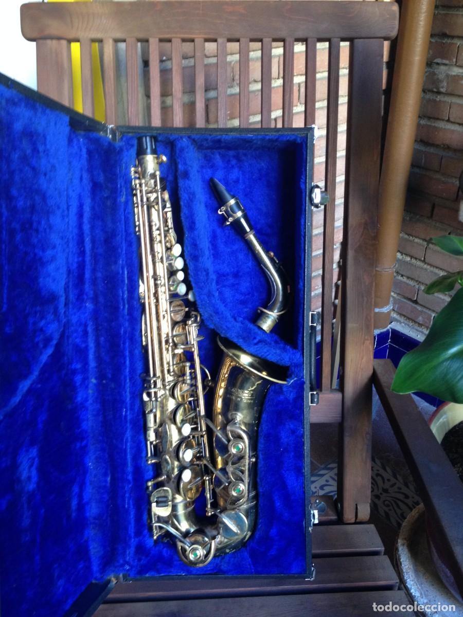 Instrumentos musicales: SAXOF&Oacute;N ALTO MARCA DIXON CON CAJA BOLSA Y COMPLEMENTOS - Foto 2