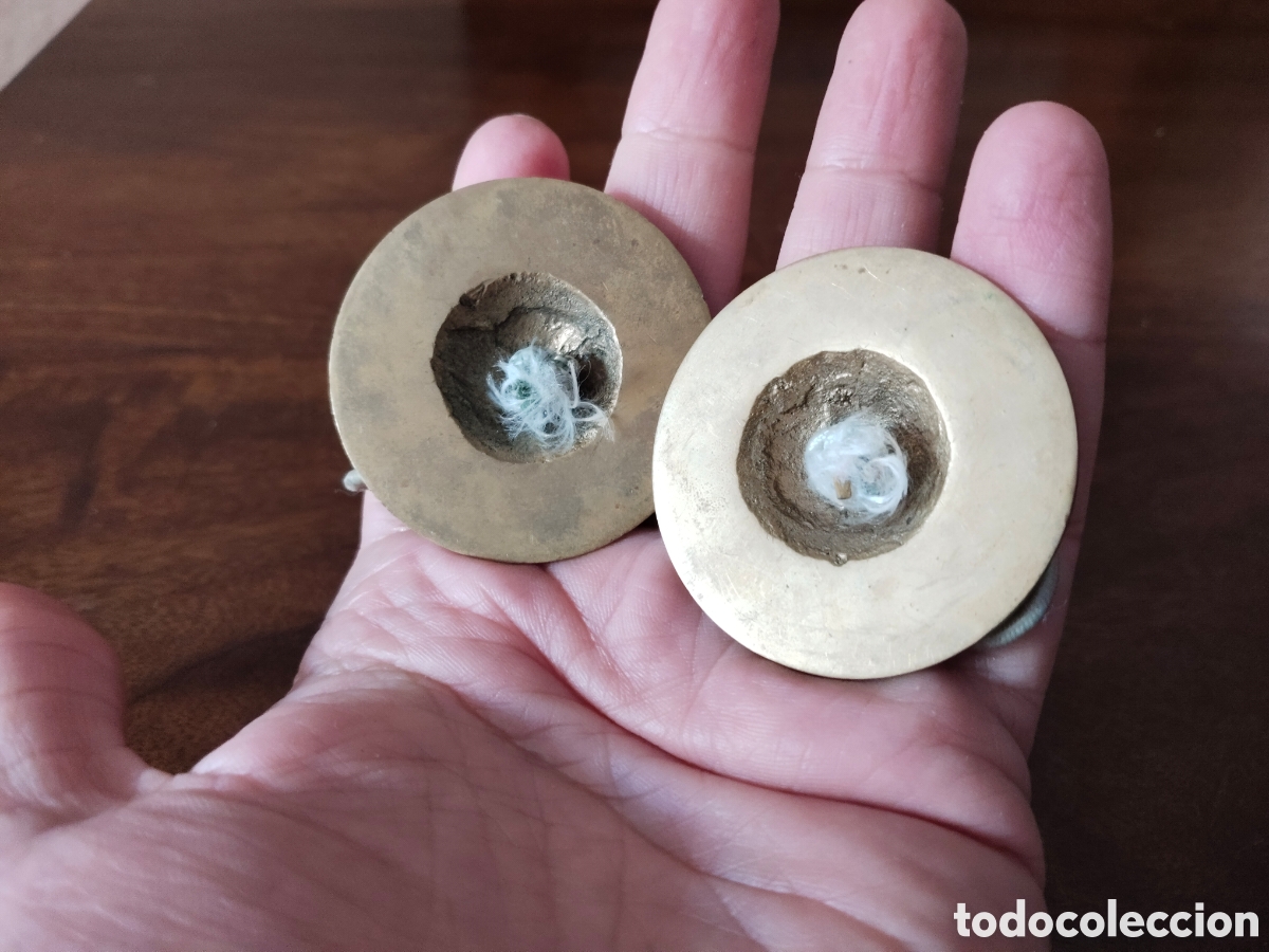 Instrumentos musicales: Pareja de cr&oacute;talos platillos. - Foto 2