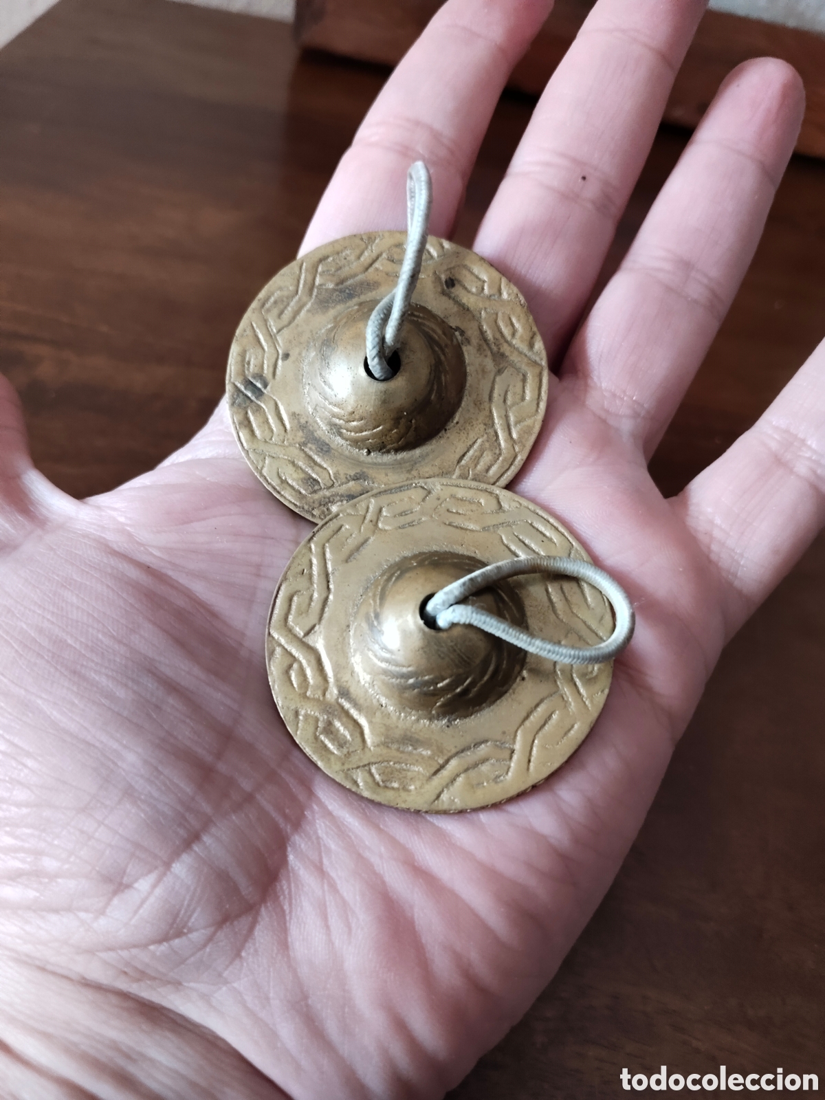 Instrumentos musicales: Pareja de cr&oacute;talos platillos. - Foto 4