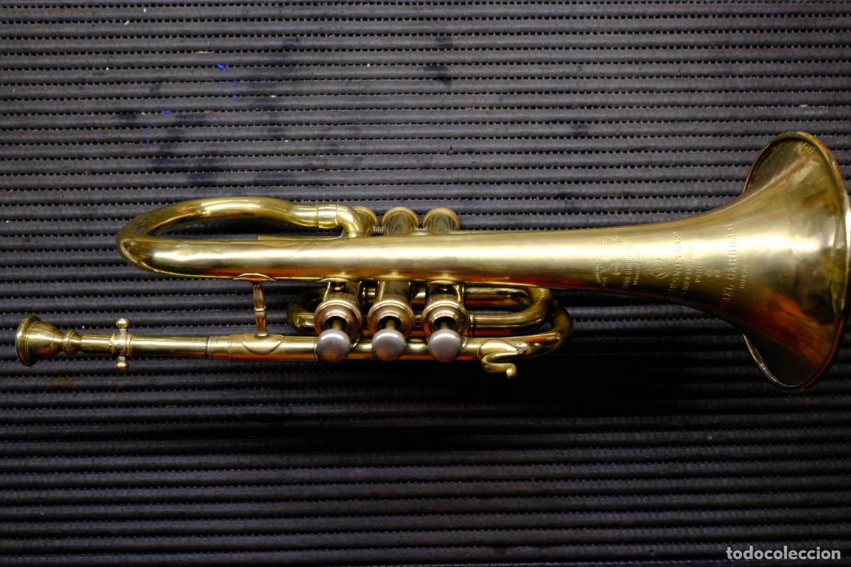 Instrumentos musicales: Corneta Couesnon Paris 1900 - Foto 8