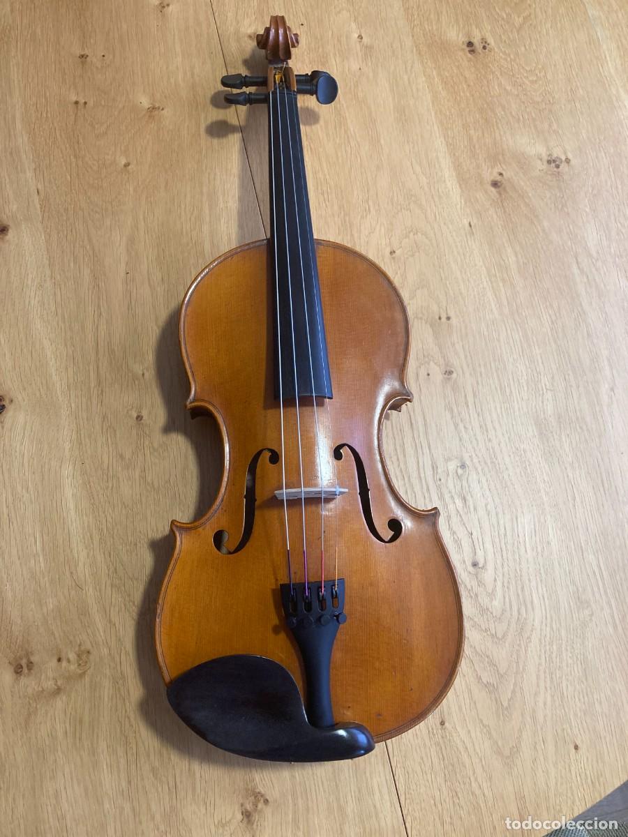 Instrumentos musicales: Viol&iacute;n Antiguo Franc&eacute;s Breton Brevet&eacute; 1890-1920.