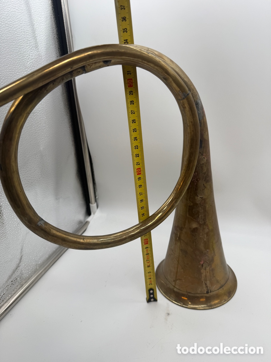 Instrumentos musicales: Corneta de caza de lat&oacute;n - Foto 4
