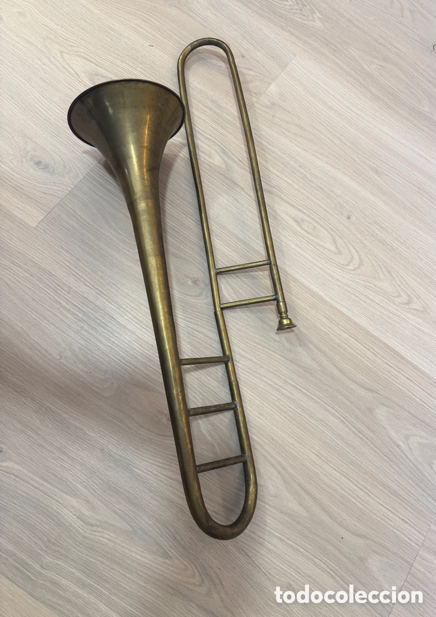 Instrumentos musicales: Trompeta decorativa de lat&oacute;n - Foto 5