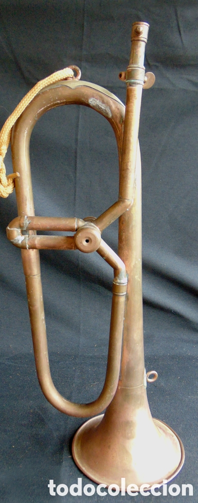 Instrumentos musicales: Trompeta Antigua de Lat&oacute;n - Foto 4