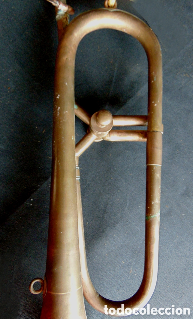 Instrumentos musicales: Trompeta Antigua de Lat&oacute;n - Foto 5