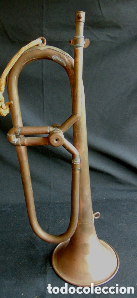 Instrumentos musicales: Trompeta Antigua de Lat&oacute;n - Foto 6