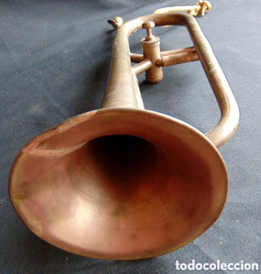 Instrumentos musicales: Trompeta Antigua de Lat&oacute;n - Foto 7
